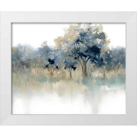 Waters Edge II White Modern Wood Framed Art Print by Robinson, Carol