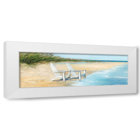 Water View II White Modern Wood Framed Art Print by Swatland, Sally