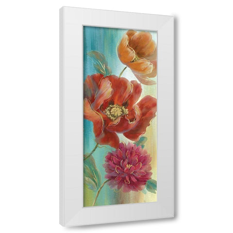 Poppy Panel Red I White Modern Wood Framed Art Print by Nan