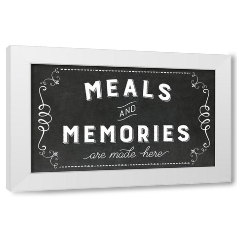Meals and Memories White Modern Wood Framed Art Print by Murray, Amanda