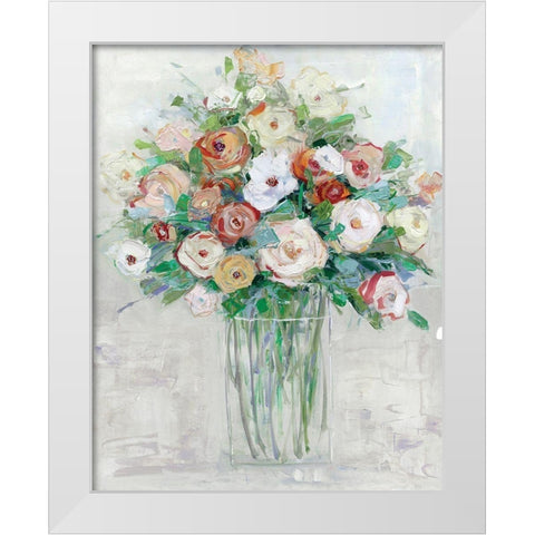 Mid-Summer Medley White Modern Wood Framed Art Print by Swatland, Sally