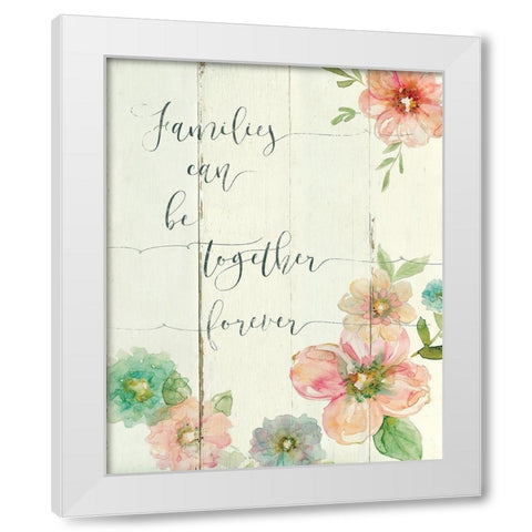 Together Forever White Modern Wood Framed Art Print by Robinson, Carol