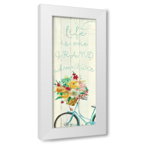 Grand Adventure White Modern Wood Framed Art Print by Robinson, Carol