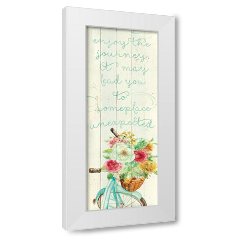 Someplace White Modern Wood Framed Art Print by Robinson, Carol