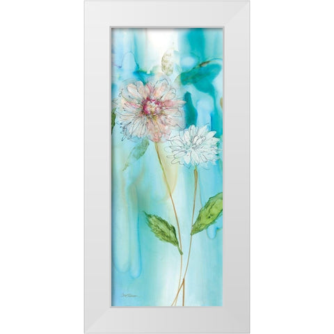 Garden Flow II White Modern Wood Framed Art Print by Robinson, Carol