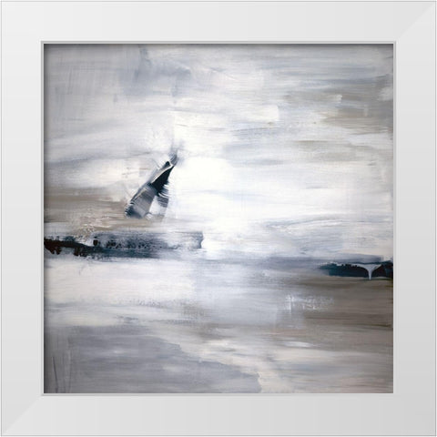 Shifting Tides II White Modern Wood Framed Art Print by Shapiro, Judith