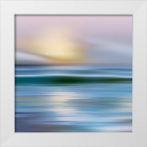 Early Morning White Modern Wood Framed Art Print by Calascibetta, Mike