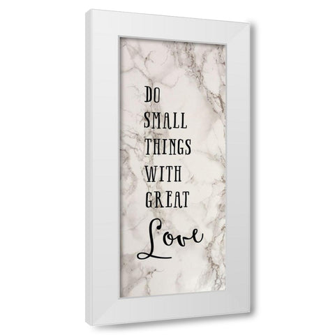Great Love White Modern Wood Framed Art Print by Murray, Amanda