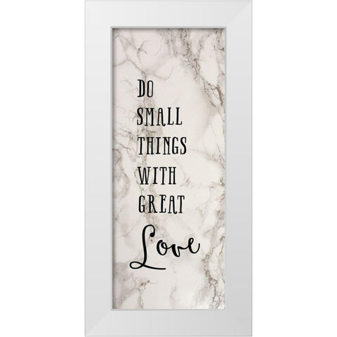 Great Love White Modern Wood Framed Art Print by Murray, Amanda