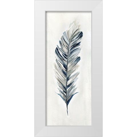 Soft Feathers I White Modern Wood Framed Art Print by Nan