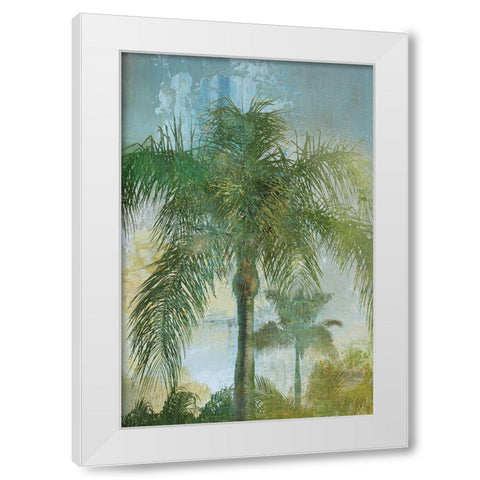 Contemporary Palm White Modern Wood Framed Art Print by Nan