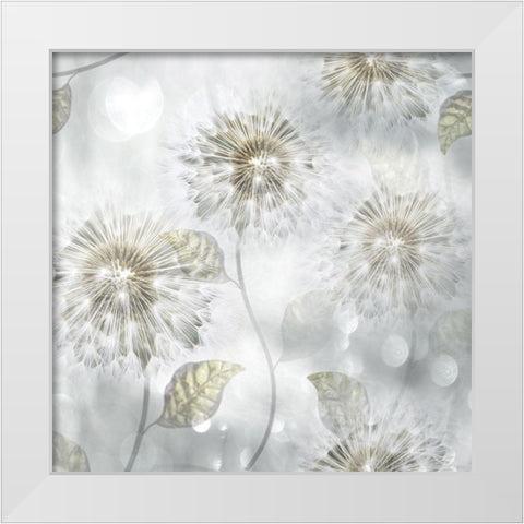 Blowing Wishes I White Modern Wood Framed Art Print by Weisz, Irene