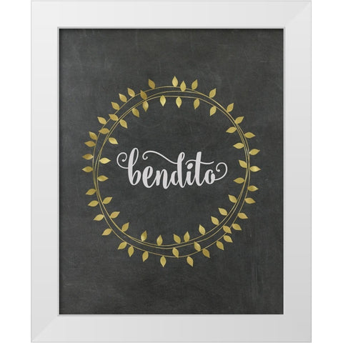 Bendito White Modern Wood Framed Art Print by Murray, Amanda