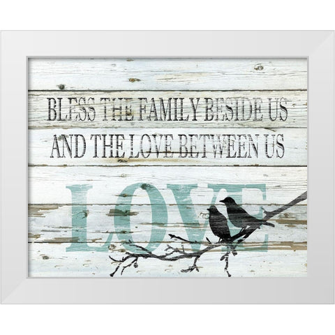 Love Between Us White Modern Wood Framed Art Print by Robinson, Carol