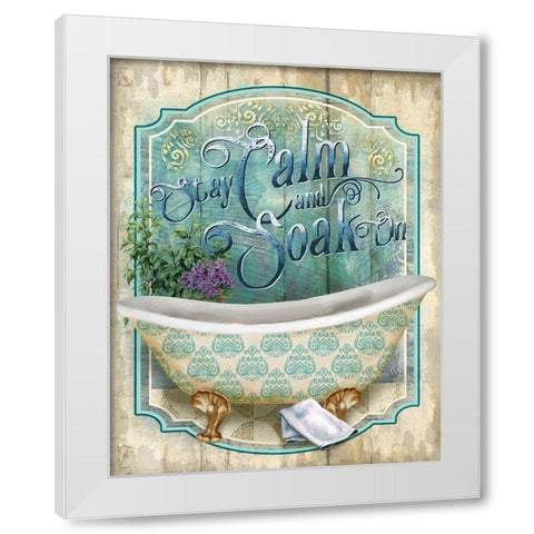 Soak On White Modern Wood Framed Art Print by Knutsen, Conrad