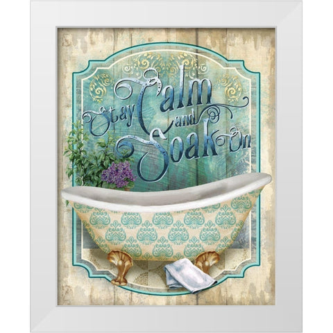 Soak On White Modern Wood Framed Art Print by Knutsen, Conrad