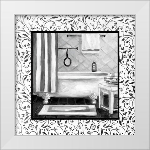 Black and White White Modern Wood Framed Art Print by Robinson, Carol