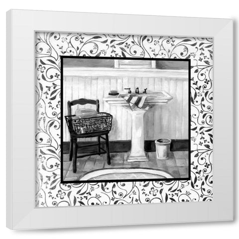 Black and White White Modern Wood Framed Art Print by Robinson, Carol