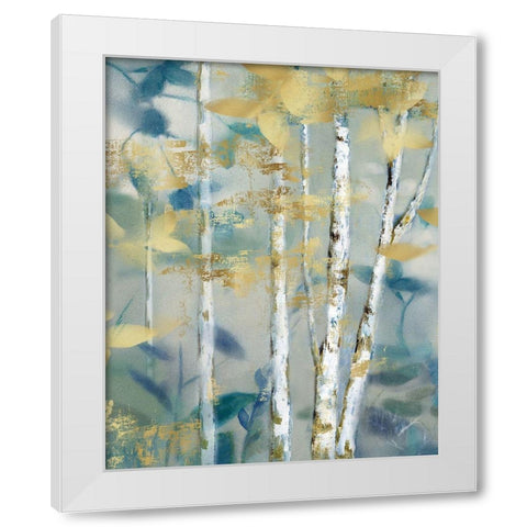 Gilded Forest Detail II White Modern Wood Framed Art Print by Nan