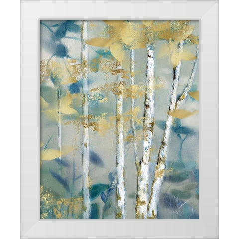Gilded Forest Detail II White Modern Wood Framed Art Print by Nan