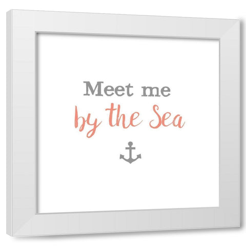 By the Sea White Modern Wood Framed Art Print by Murray, Amanda