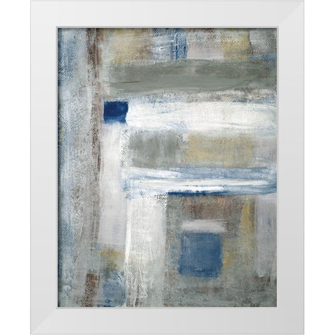 Tribeca I White Modern Wood Framed Art Print by Pattinian, Merri