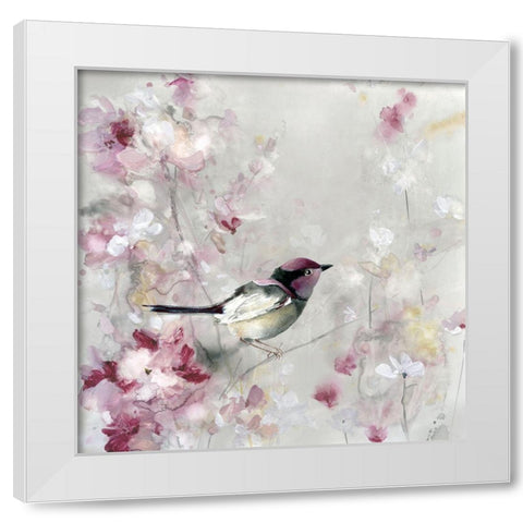 Sitting Pretty White Modern Wood Framed Art Print by Robinson, Carol