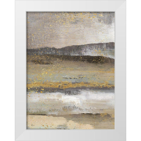 Rolling Hills Detail I White Modern Wood Framed Art Print by Nan