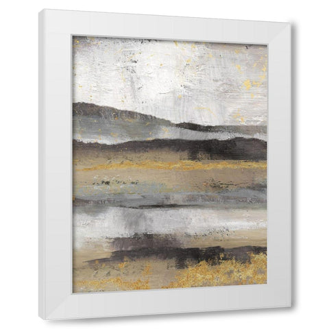 Rolling Hills Detail II White Modern Wood Framed Art Print by Nan