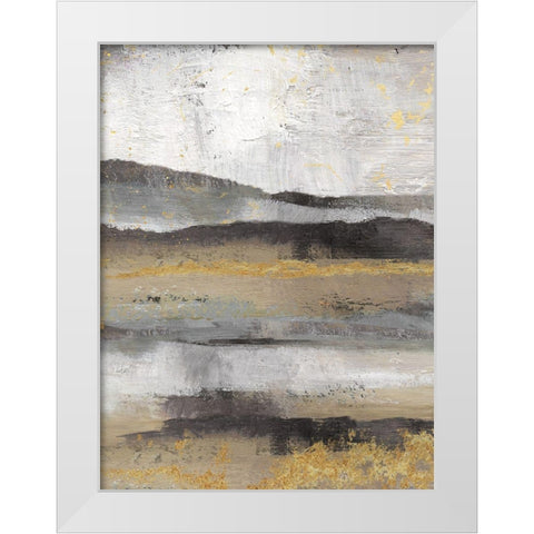 Rolling Hills Detail II White Modern Wood Framed Art Print by Nan