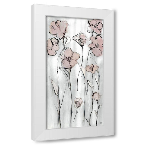 Wildflowers I White Modern Wood Framed Art Print by Jill, Susan