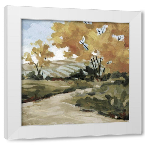 Pasture Pathway White Modern Wood Framed Art Print by Robinson, Carol