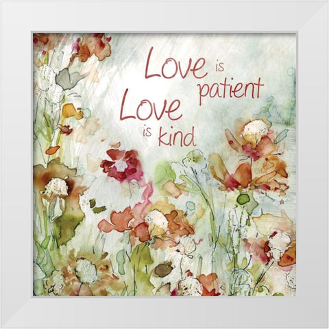 Delicate Garden White Modern Wood Framed Art Print by Robinson, Carol