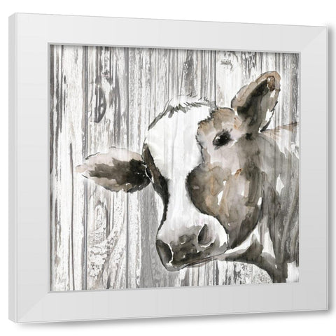 Molly White Modern Wood Framed Art Print by Nan