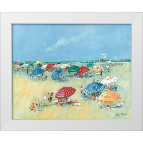 The Shore I White Modern Wood Framed Art Print by Manning, Ruane