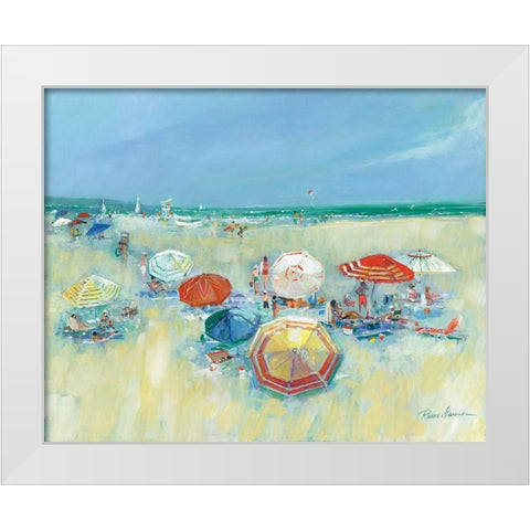 The Shore II White Modern Wood Framed Art Print by Manning, Ruane