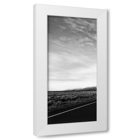 Grand Teton Empty I White Modern Wood Framed Art Print by Haney, Chuck
