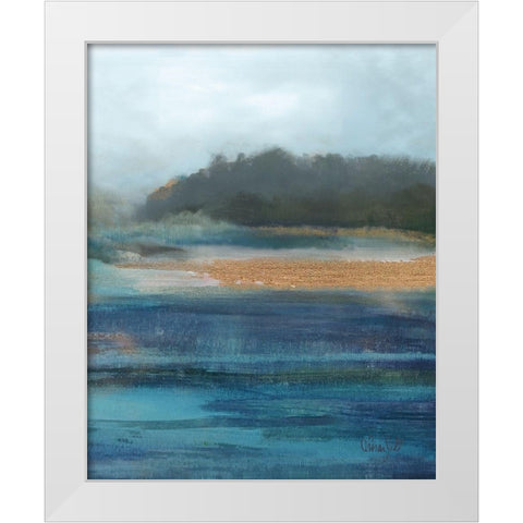 Cold Spring - Detail White Modern Wood Framed Art Print by Jill, Susan
