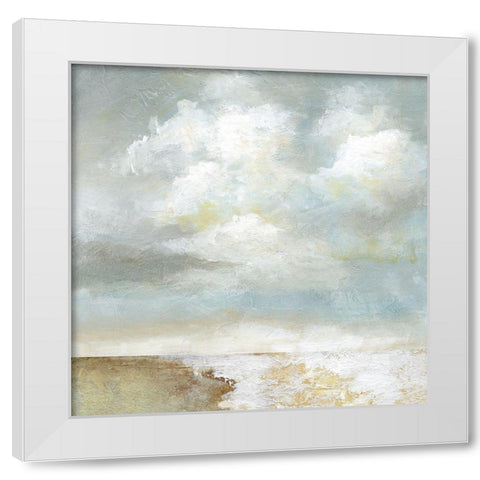 Cloudscape IV White Modern Wood Framed Art Print by Nan