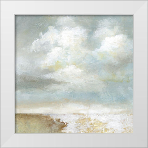 Cloudscape IV White Modern Wood Framed Art Print by Nan