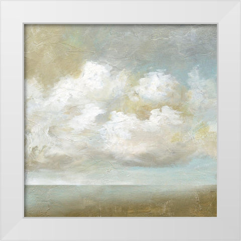 Cloudscape V White Modern Wood Framed Art Print by Nan