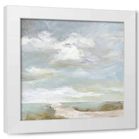 Cloudscape VI White Modern Wood Framed Art Print by Nan