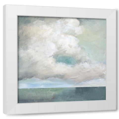 Cloudscape VIII White Modern Wood Framed Art Print by Nan