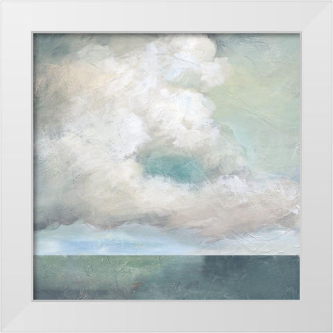 Cloudscape VIII White Modern Wood Framed Art Print by Nan