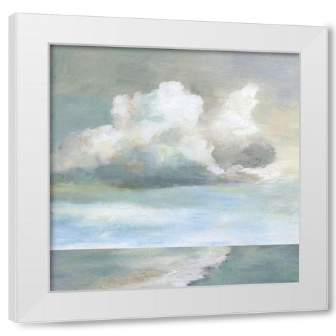 Cloudscape IX White Modern Wood Framed Art Print by Nan