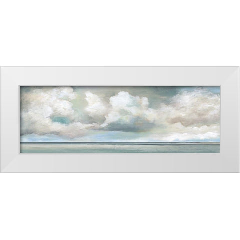 Cloudscape Vista I White Modern Wood Framed Art Print by Nan