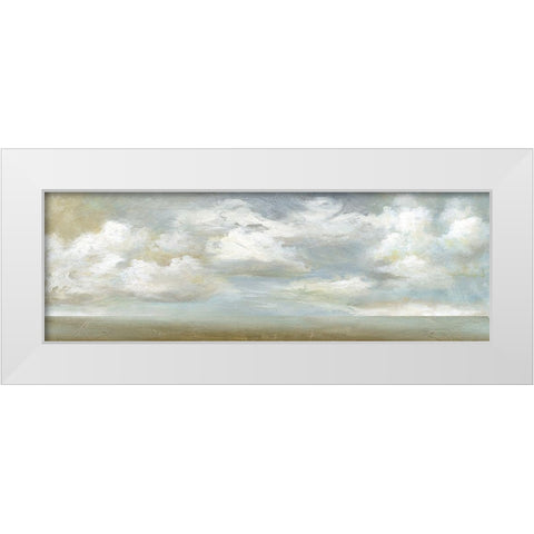 Cloudscape Vista III White Modern Wood Framed Art Print by Nan