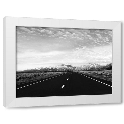Grand Teton Empty White Modern Wood Framed Art Print by Delimont, Danita