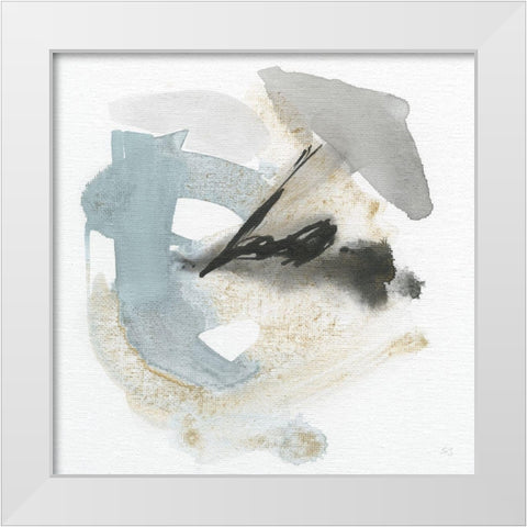 Sand and Sky II White Modern Wood Framed Art Print by Jill, Susan