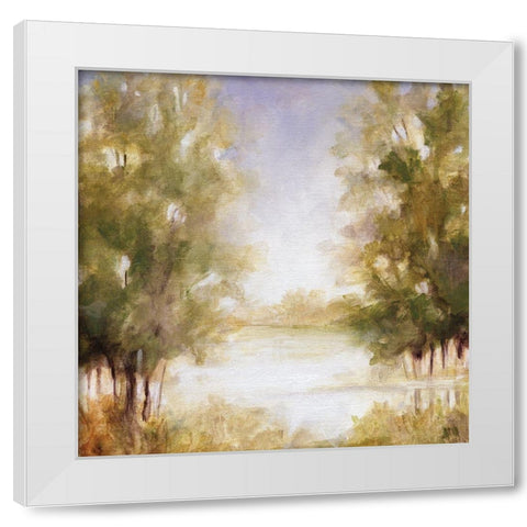 Gentle Groves II White Modern Wood Framed Art Print by Robinson, Carol
